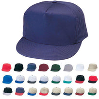 second image 1 Dozen Blank Two Tone 5 Panel Baseball Cotton Twill Hats Caps Wholesale Lot Bulk
